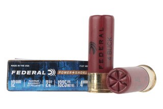 Federal PowerShok 12 Gauge #4 Buckshot - 27 Pellets - Box of 5